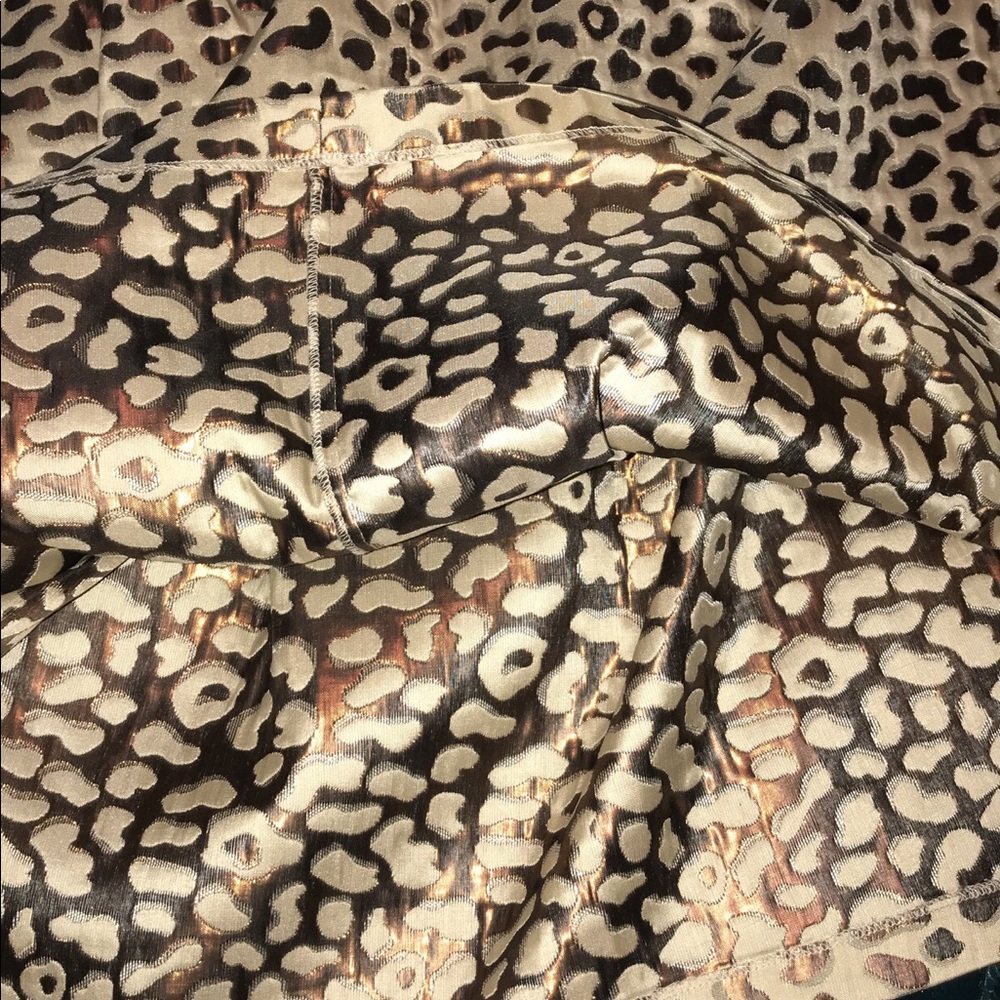 NWT Eloquii Metallic Leopard Pleated Skirt Sz 22